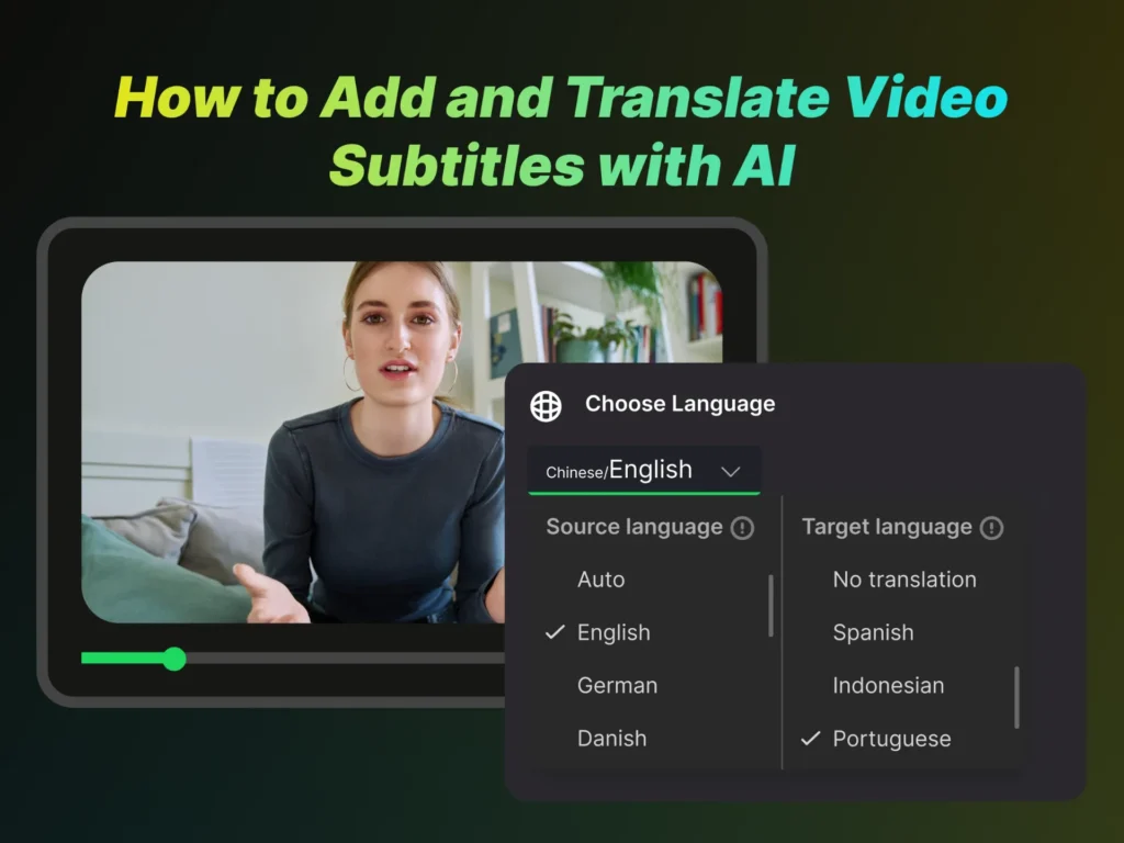 Easy Ways to Add and Translate Video Subtitles with AI