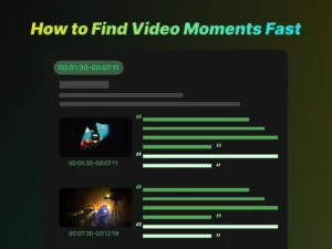 How to Find Video Moments Fast in WayinVideo | Step-by-Step Guide