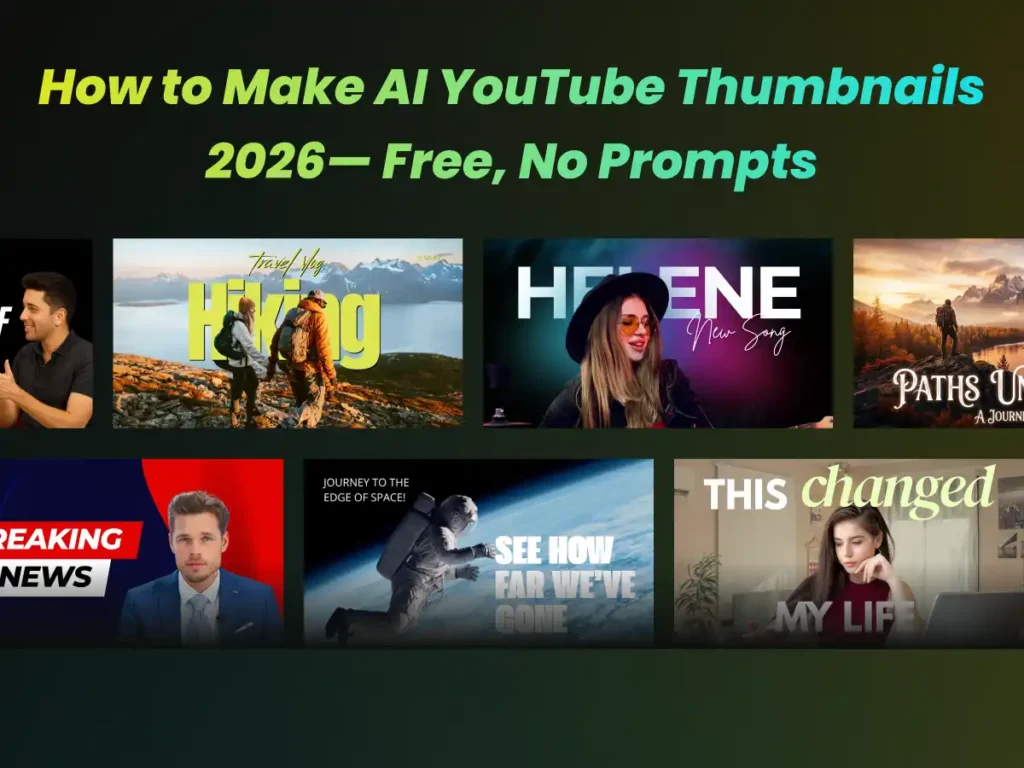 How to Make AI YouTube Thumbnails 2026 — Free, No Prompts