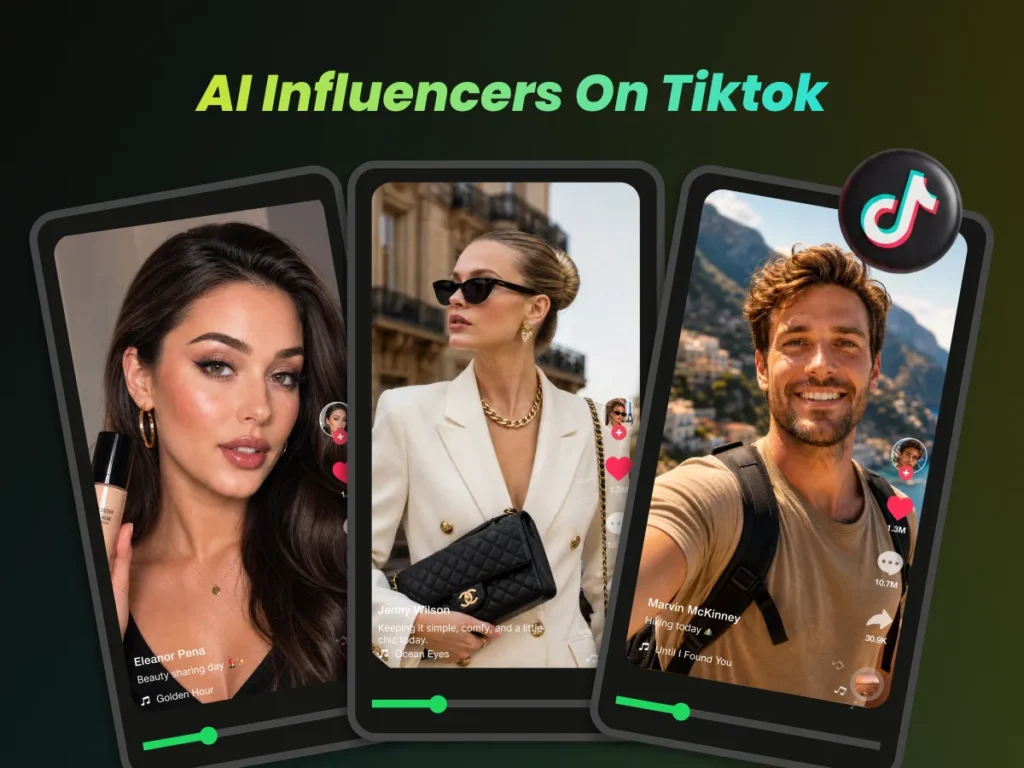 AI influencers on Tiktok