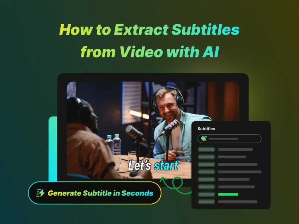 How to Extract Subtitles from Video with AI