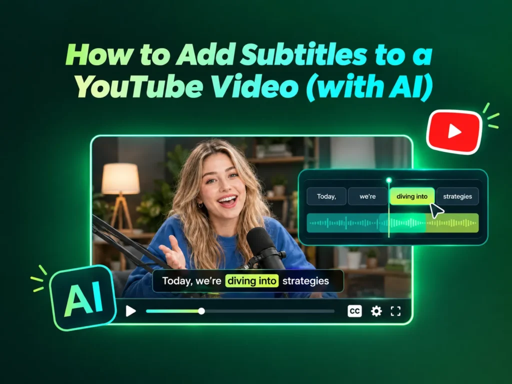 How to Add Subtitles to a YouTube Video (with AI)