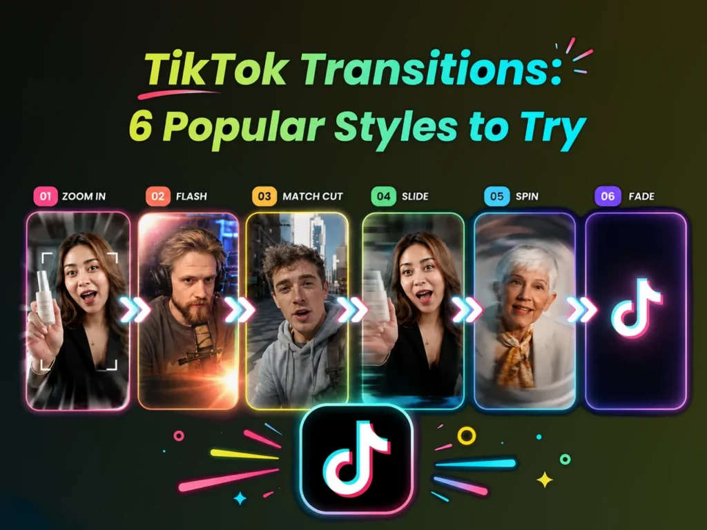 TikTok Transitions: 6 Popular Styles to Try in 2026